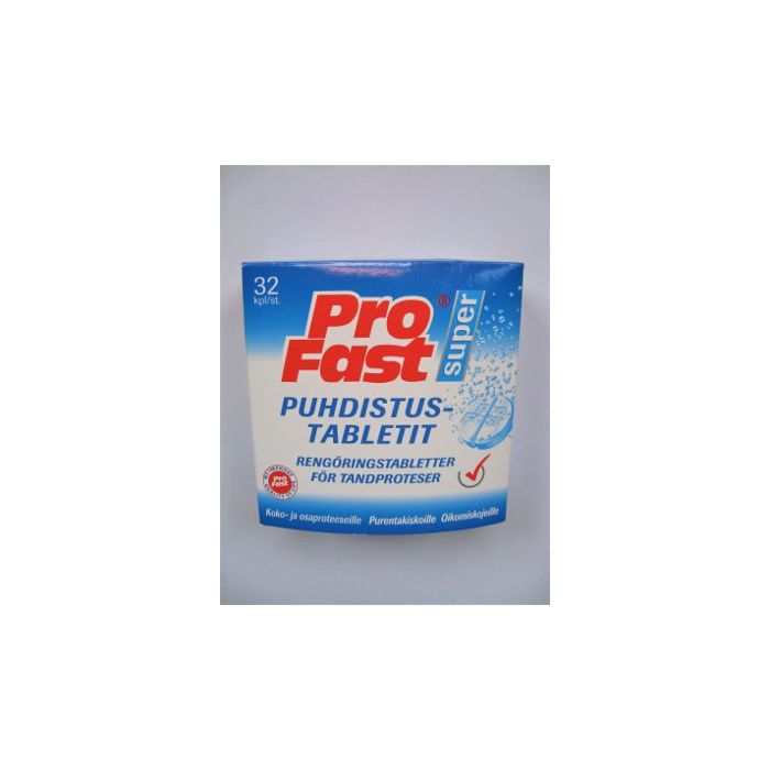 PROFAST PUHDISTUSTABLETIT PROTEESEILLE 32 TABL kuva 2