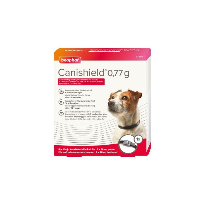 CANISHIELD lääkepanta 0.77 g pienelle ja keskikokoiselle koiralle, 48 cm 1 pss