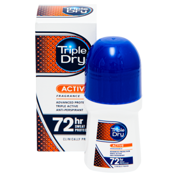 Triple Dry Mens Active Fragran Roll-On 50 ml