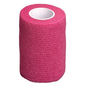 Lumocare itsekiinnittyvä tukiside 7,5cm x 4,5m pinkki 1 kpl