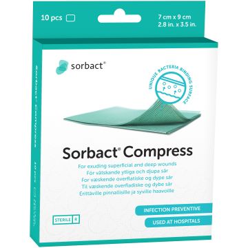 Sorbact Compress 7 cm x 9 cm 98131 10 KPL
