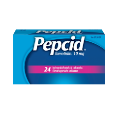 PEPCID tabletti, kalvopäällysteinen 10 mg 24 fol