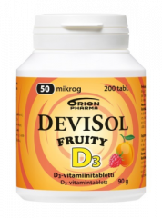 DEVISOL FRUITY 50 MIKROG IMESKELYTABLETTI 200 TABL