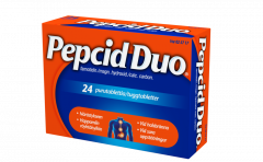 PEPCID DUO purutabletti 10/165/800 mg 24 fol