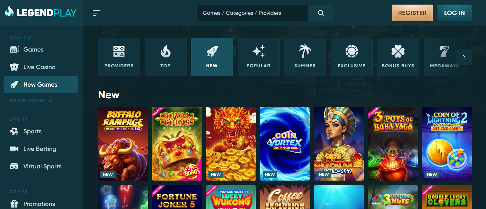 Legendplay urheiluvedonlyönti